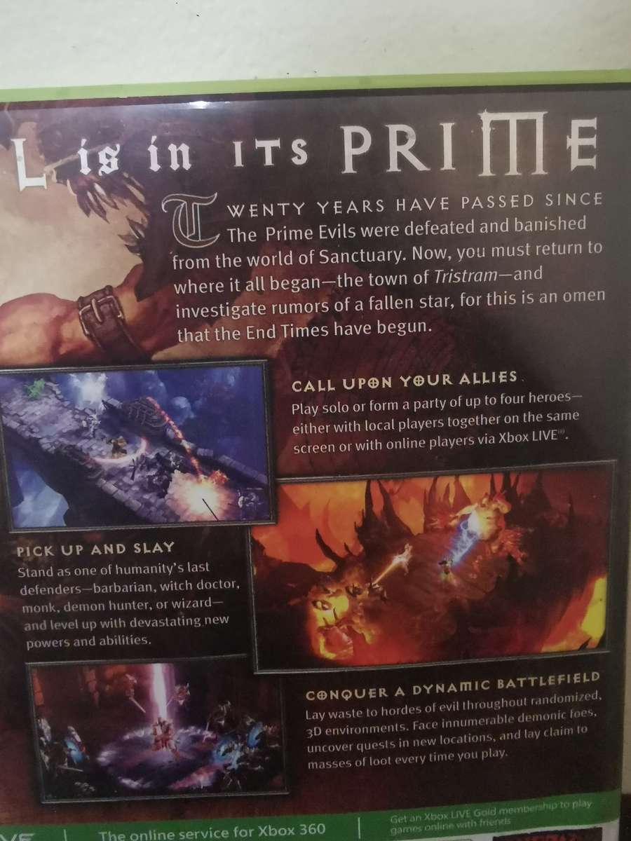 Diablo 3 on Xbox 360 with Booklet