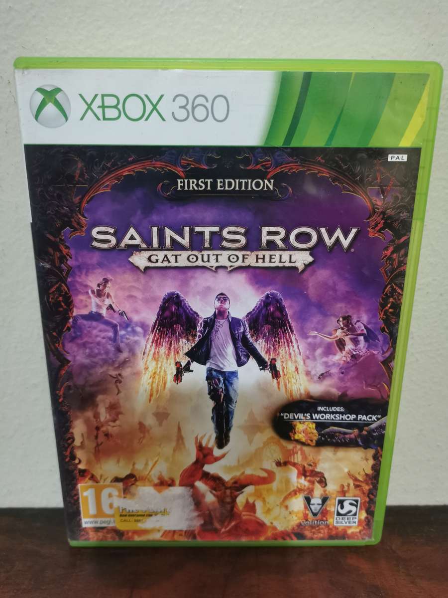 First Edition Saints Row - Gat out of Hell on Xbox 360 with Booklet