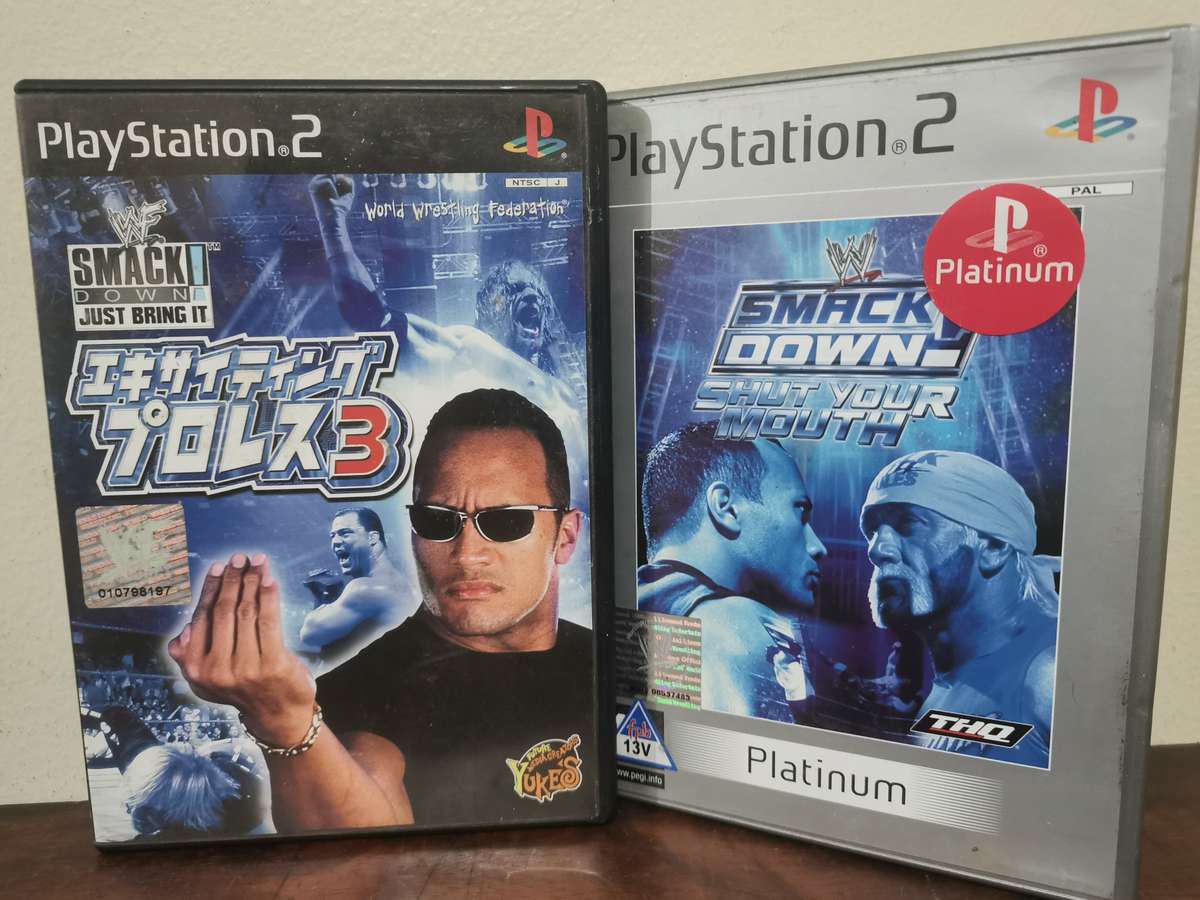 Rare WWE Smack Down Combo for PlayStation 2