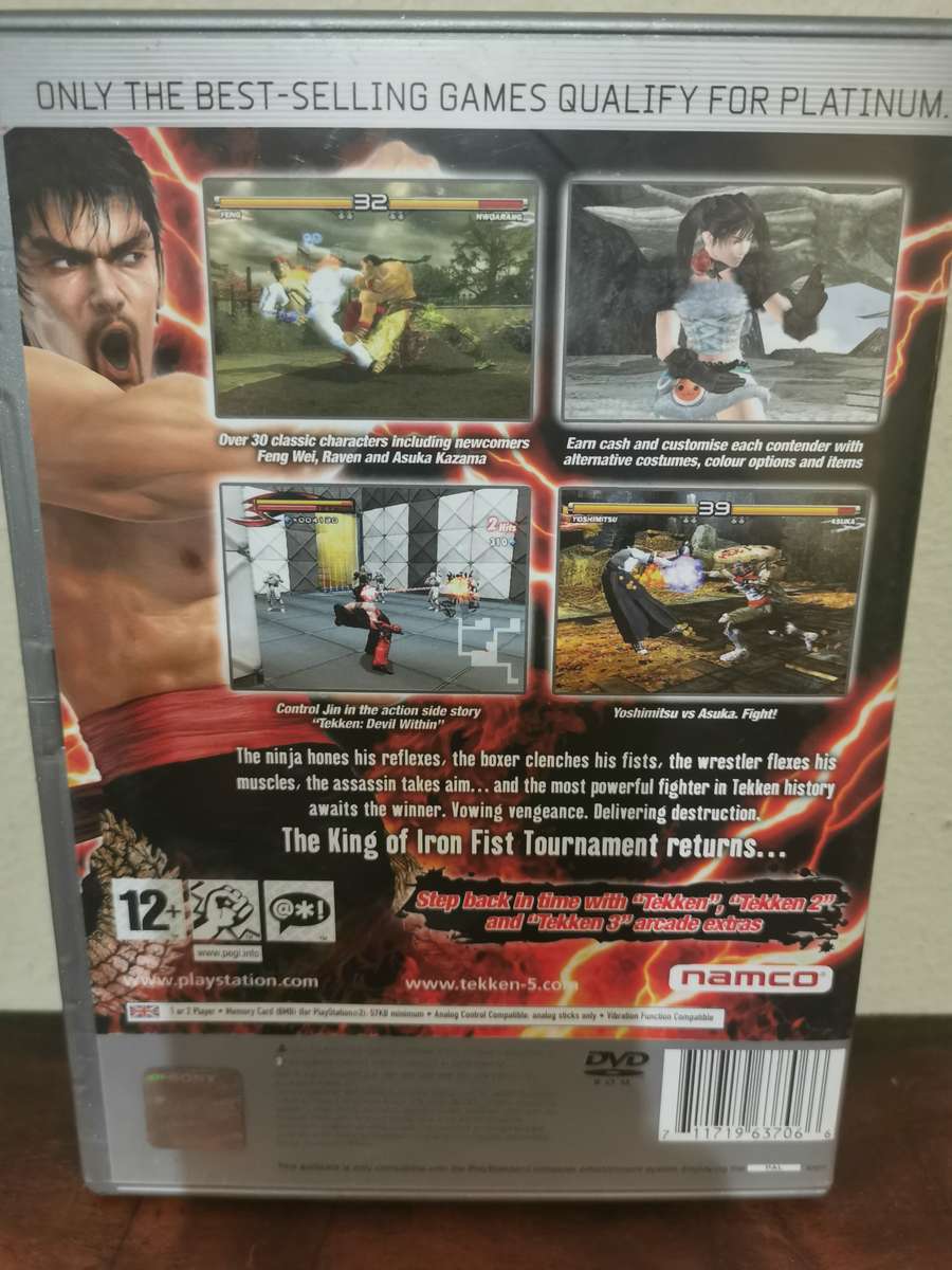 Tekken 5 on PlayStation 2 with Booklet