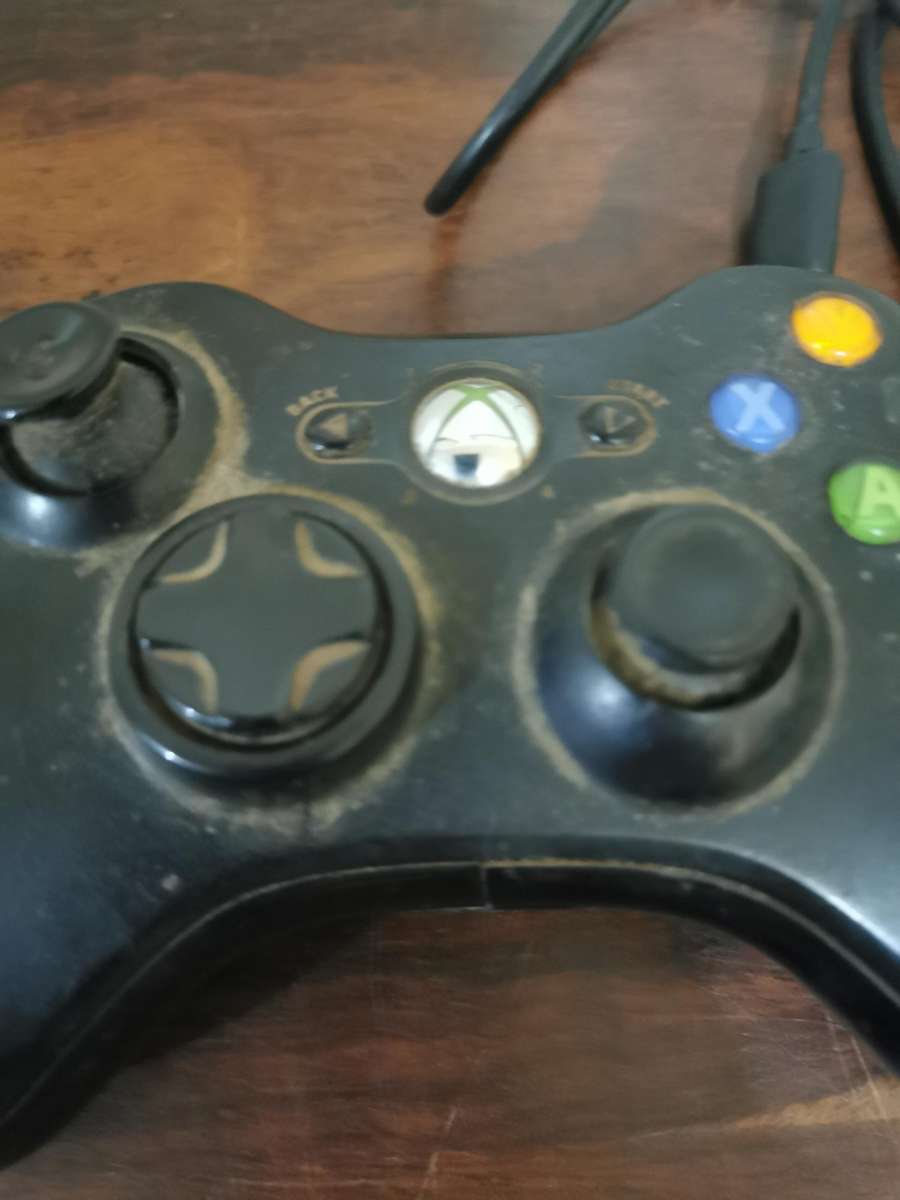 Pair of Xbox 360 Remotes with Cable and Extra Battery