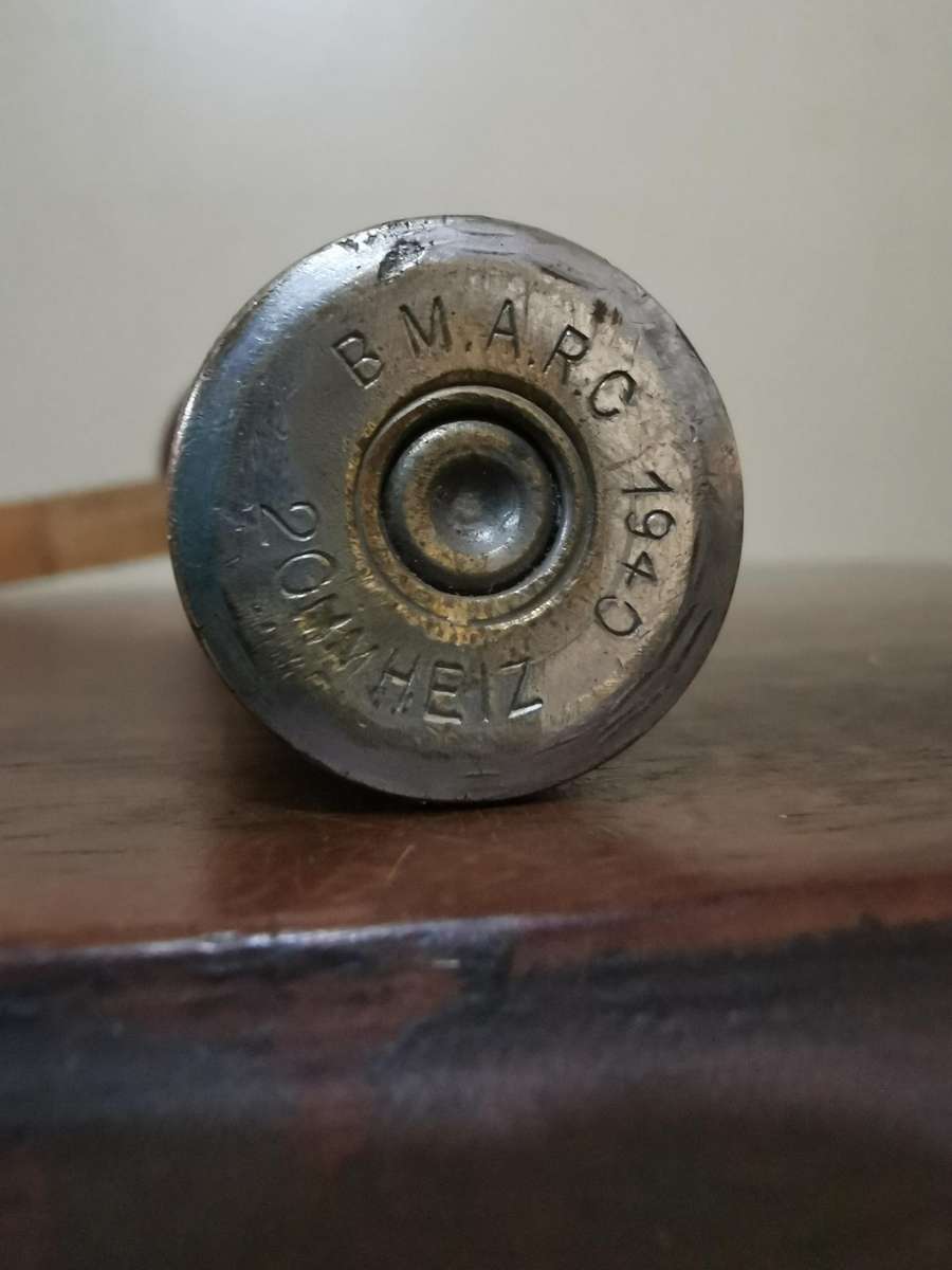 Awesome Collector's Piece - Handmade Cannon with a Large Old Bullet