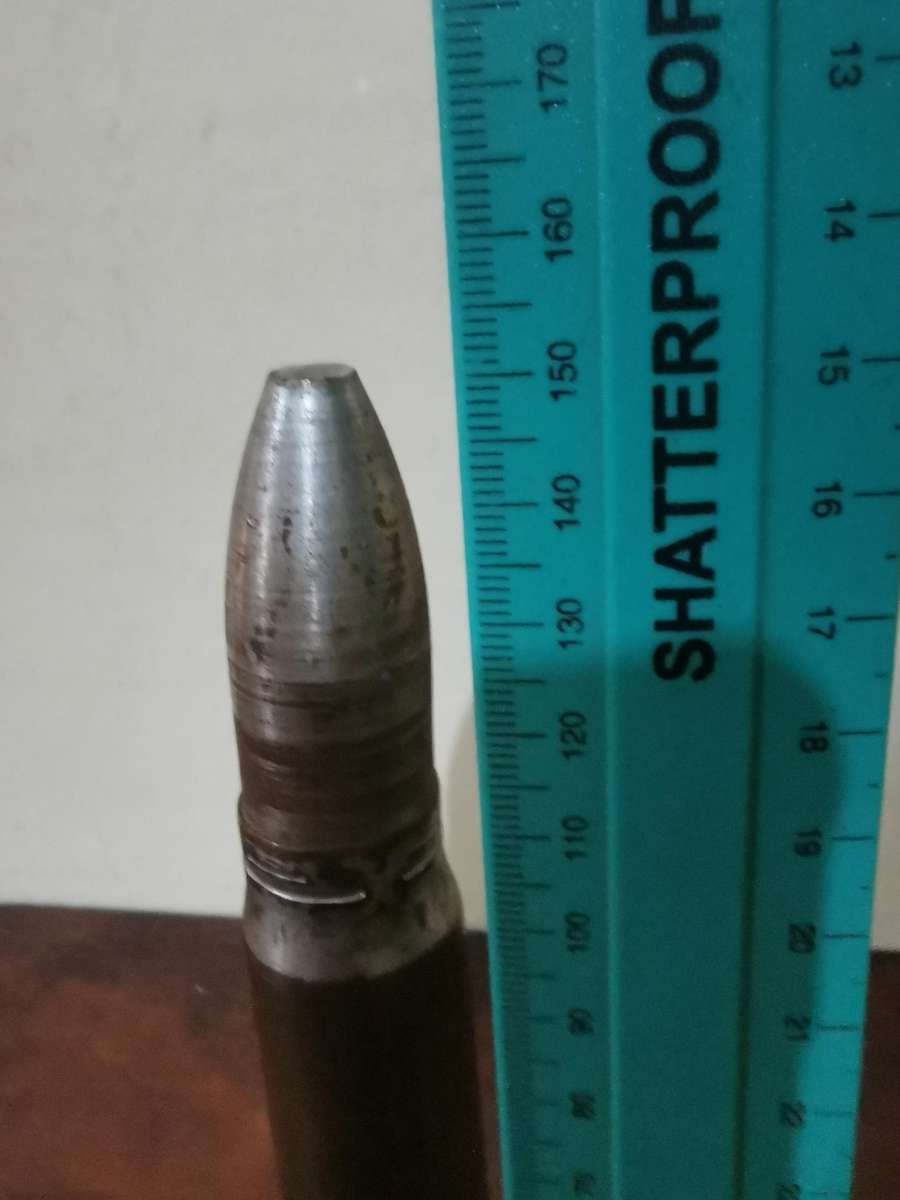 Awesome Collector's Piece - Handmade Cannon with a Large Old Bullet