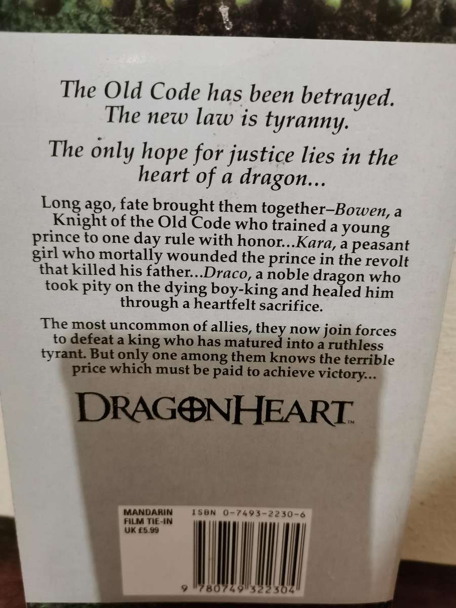 Dragonheart, the Novel Based on the Screenplay by Charles Edward Pogue