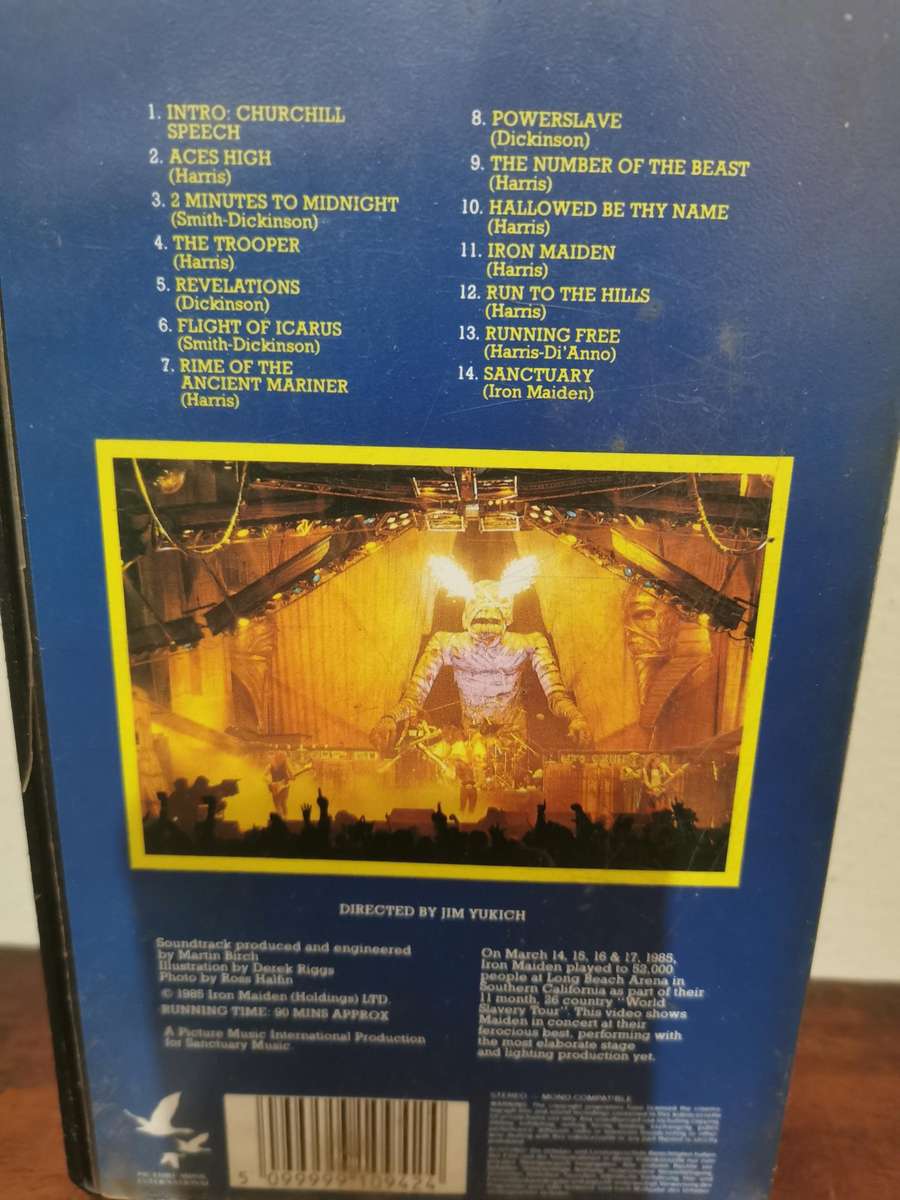 Rare Iron Maiden '85 Live After Death World Tour on VHS
