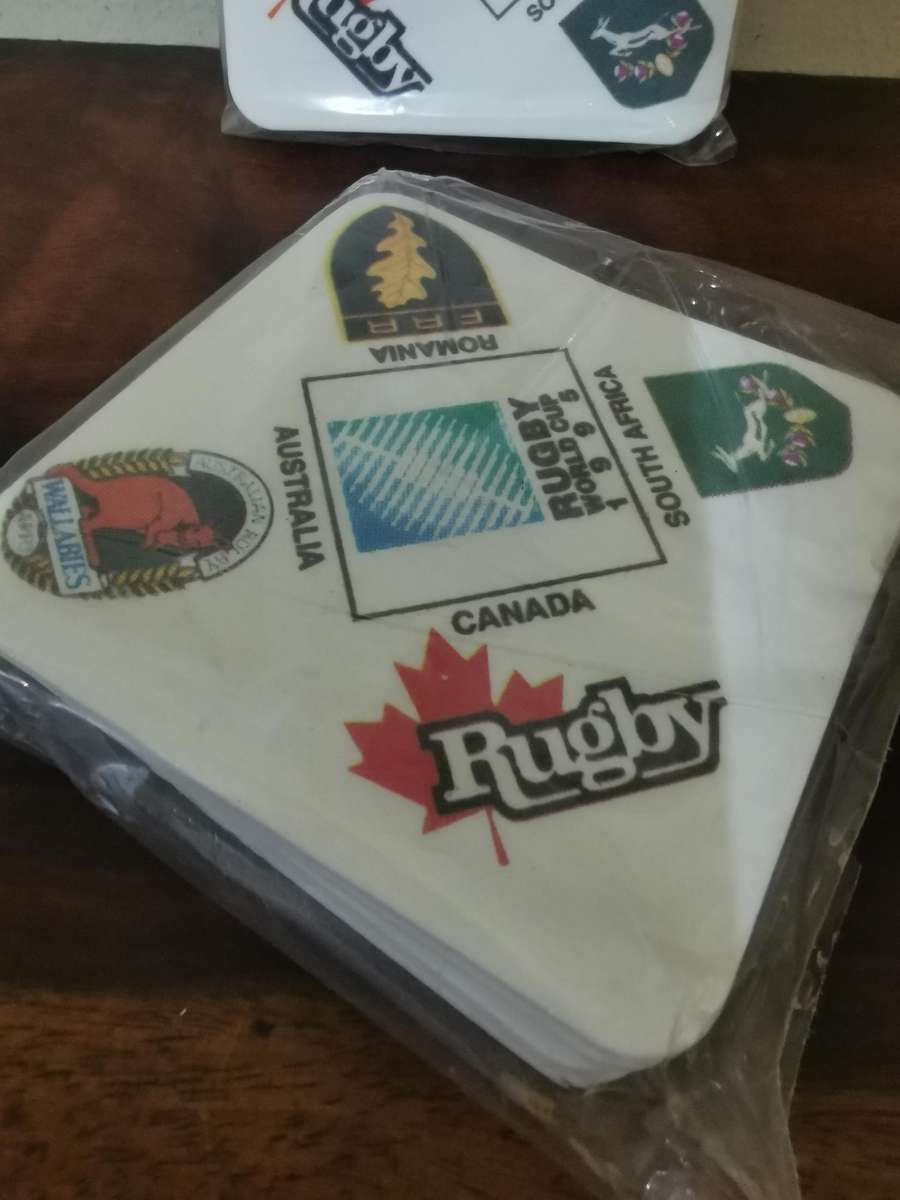 New and Sealed, 1995 Rugby World Cup Coaster Packs x2