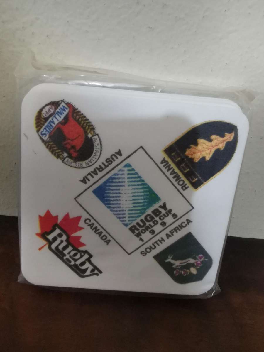 New and Sealed, 1995 Rugby World Cup Coaster Packs x2