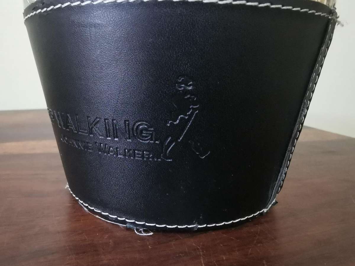 Johnny Walker Ice Bucket in Stainless Steel and Leather
