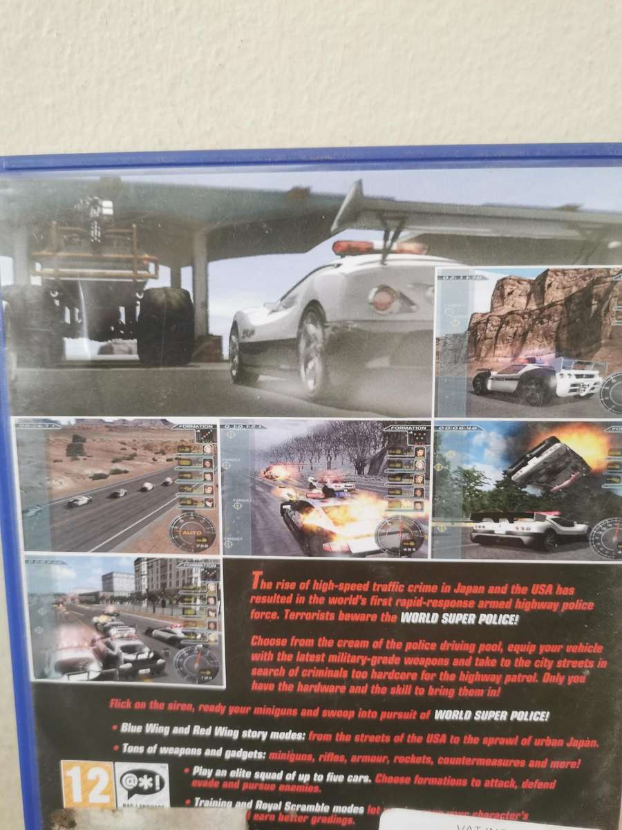 World Super Police - Rare PlayStation 2 Game with Booklet