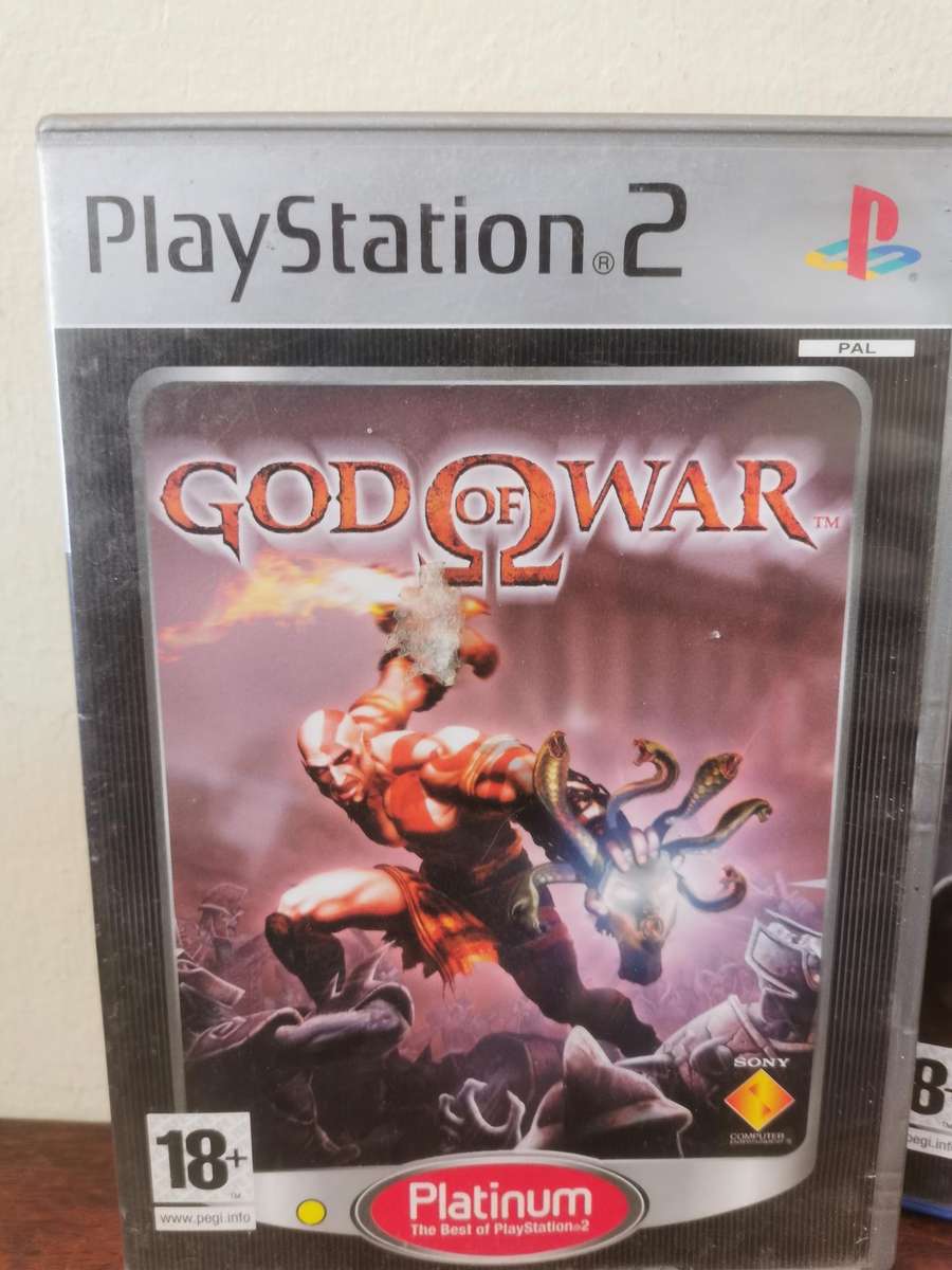God of War 1 and 2 on PlayStation 2 with Booklets