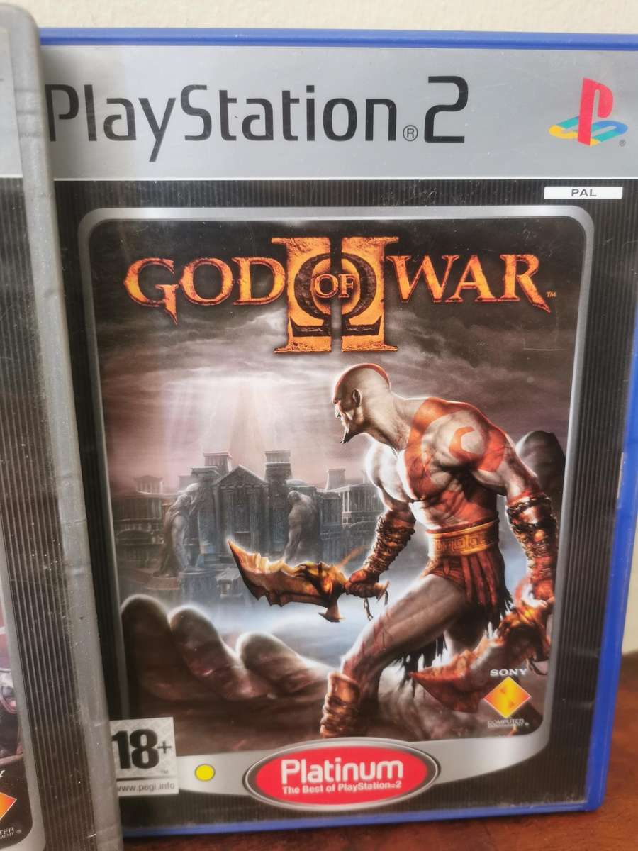 God of War 1 and 2 on PlayStation 2 with Booklets