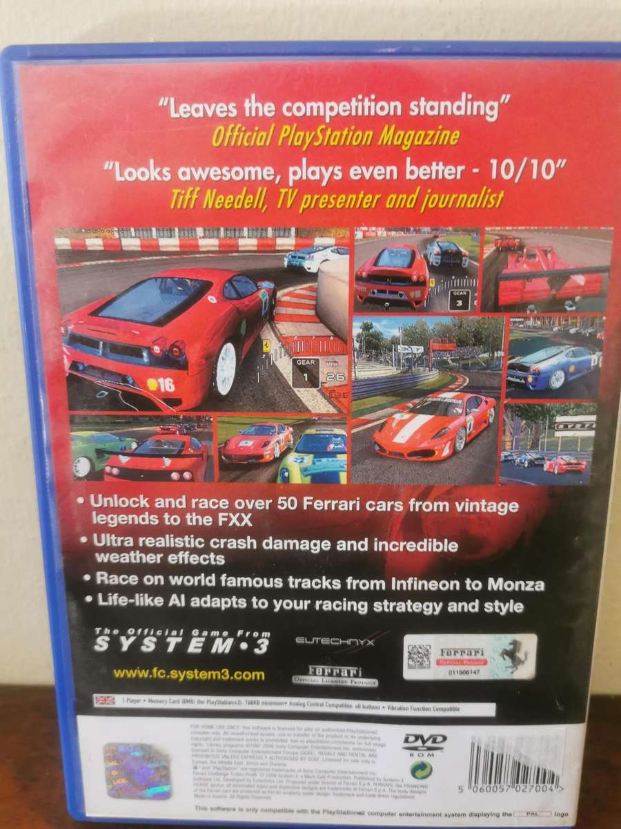 Ferrari Challenge Trofeo Pirelli - Very Rare PS2 Game in Near Perfect Condition