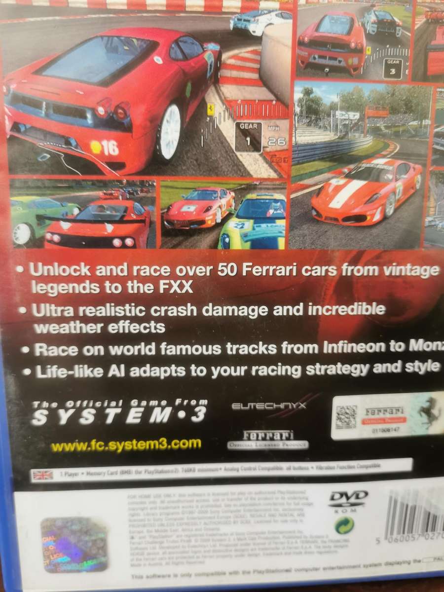 Ferrari Challenge Trofeo Pirelli - Very Rare PS2 Game in Near Perfect Condition