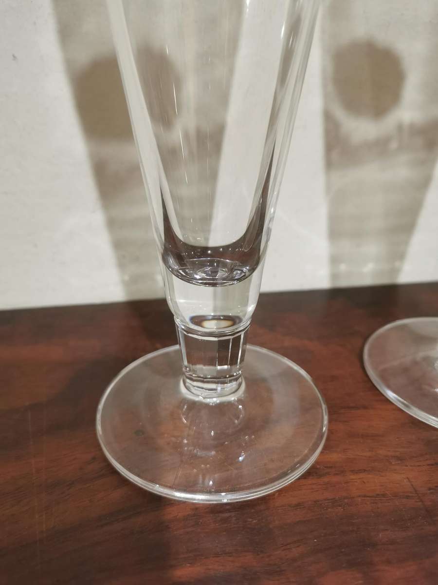 Pilsner Urquell Crystal Beer Glass Pair with Gold Trim