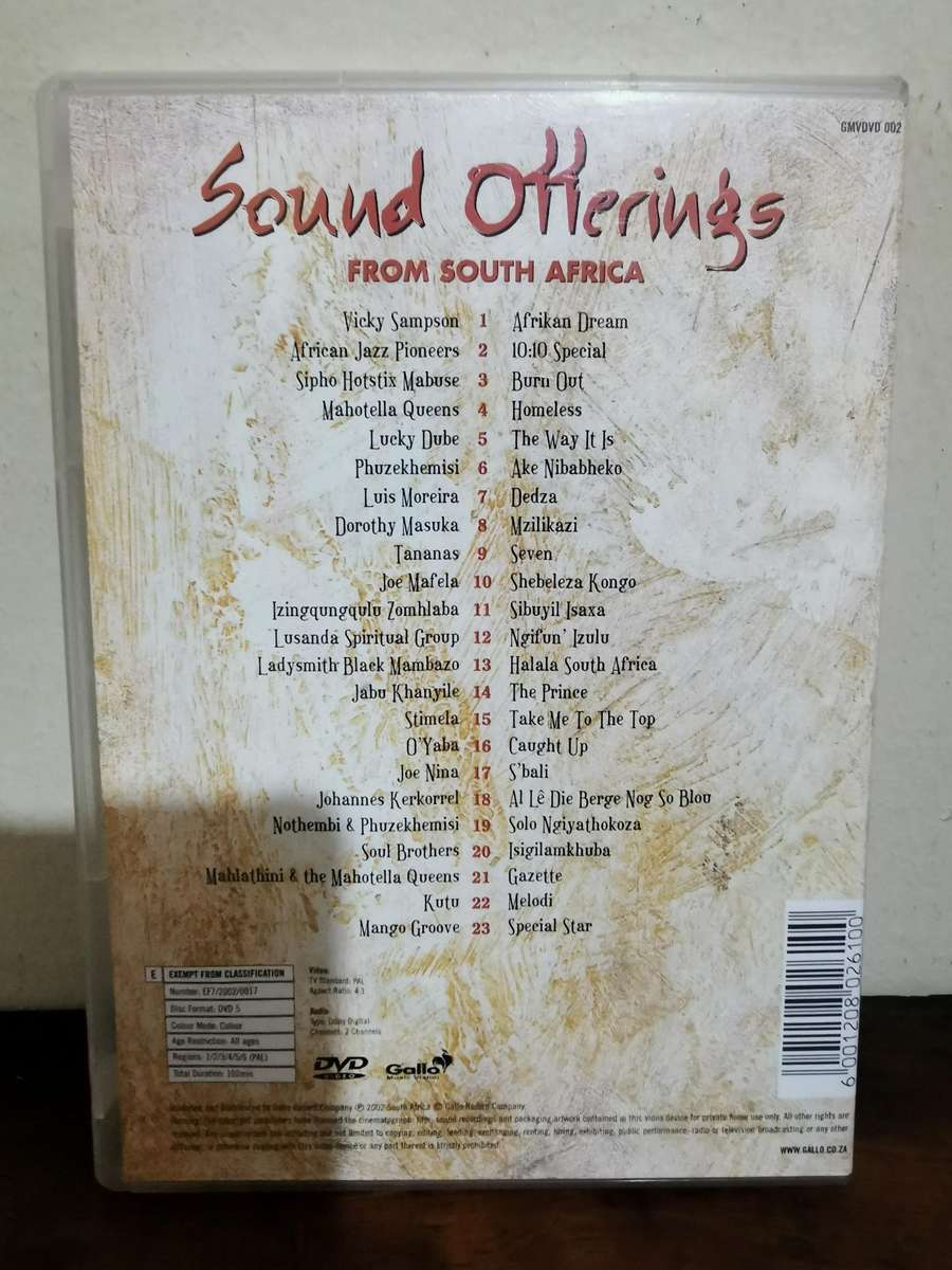 Sound Offerings from South Africa Music DVD