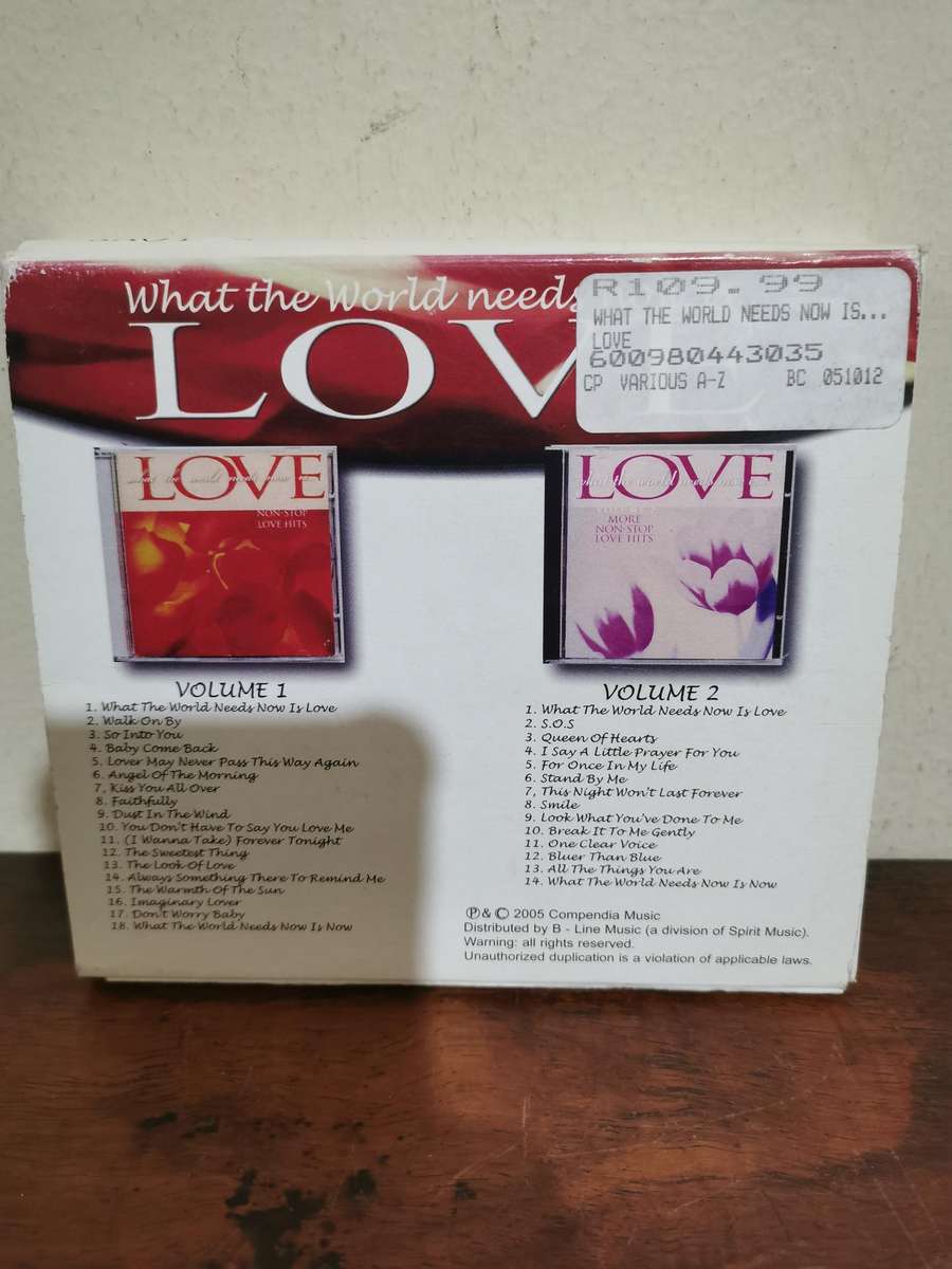 What the World Needs Now is Love - Double CD Box Set