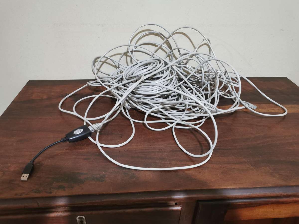 LAN Cable with Adapter - 50 Meters