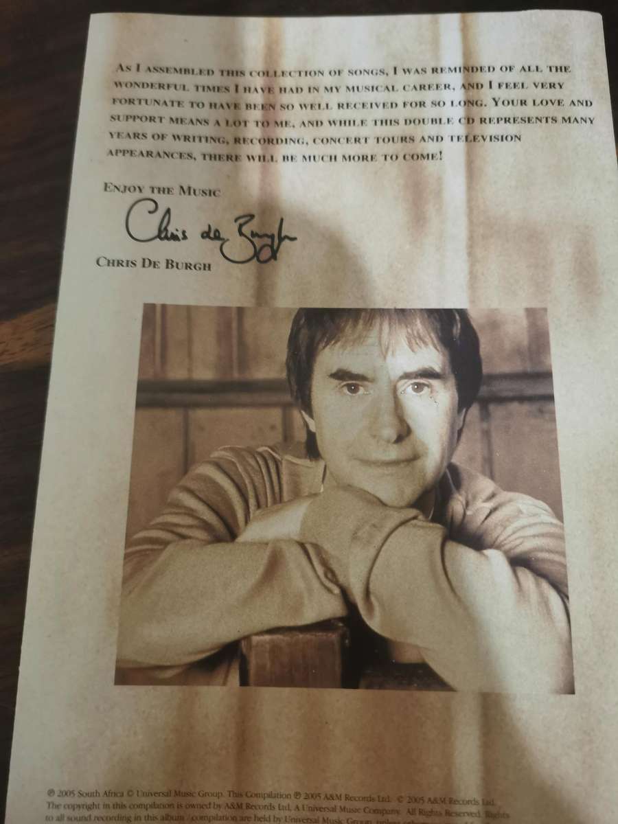 Chris de Burgh 3-Disc Music CD and DVD Set