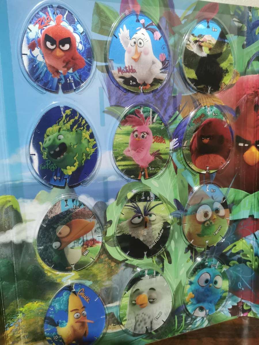 Complete Angry Birds Lenticular Card Album including Plush Toy