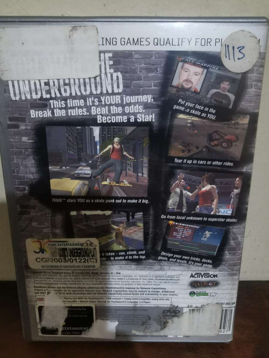 Tony Hawk's Underground on PlayStation 2 with Booklet