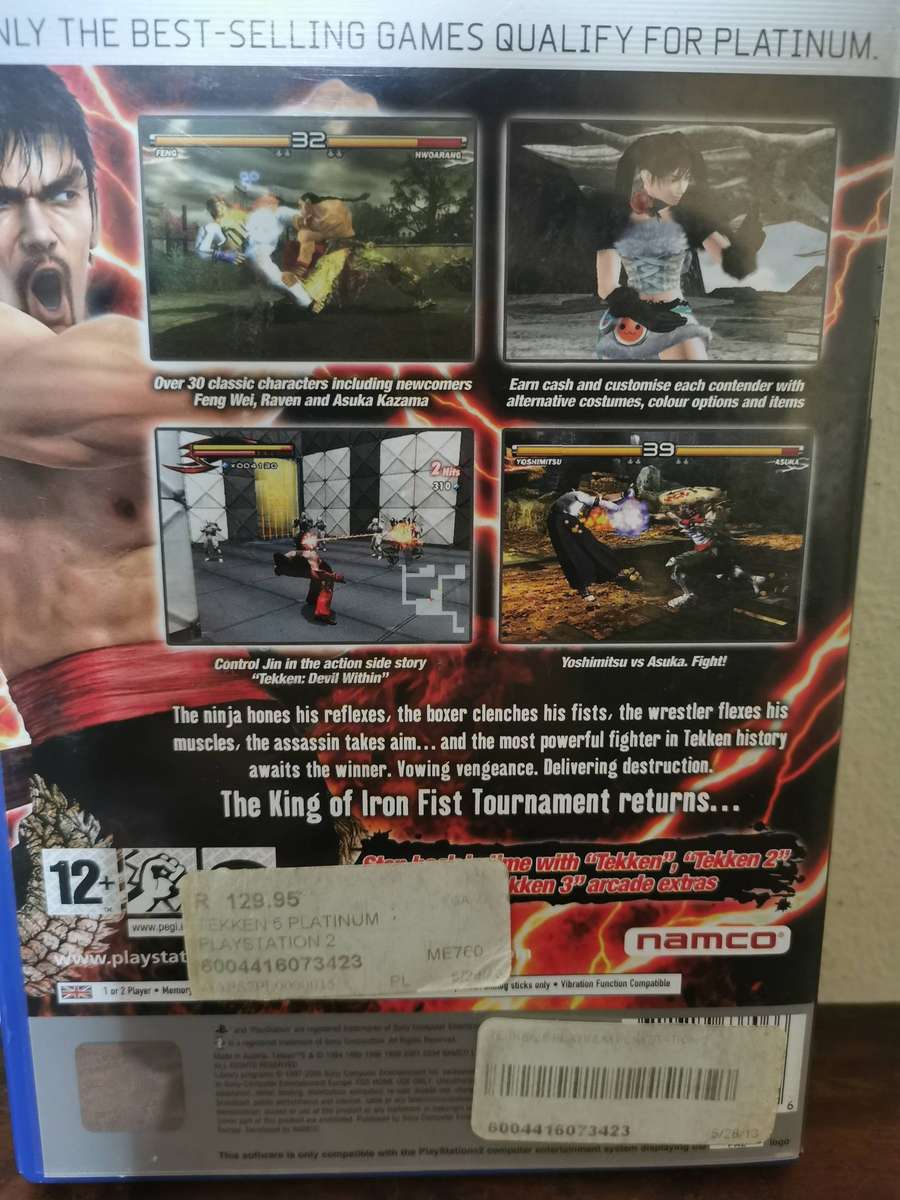 Tekken 5 on PlayStation 2 with Booklet