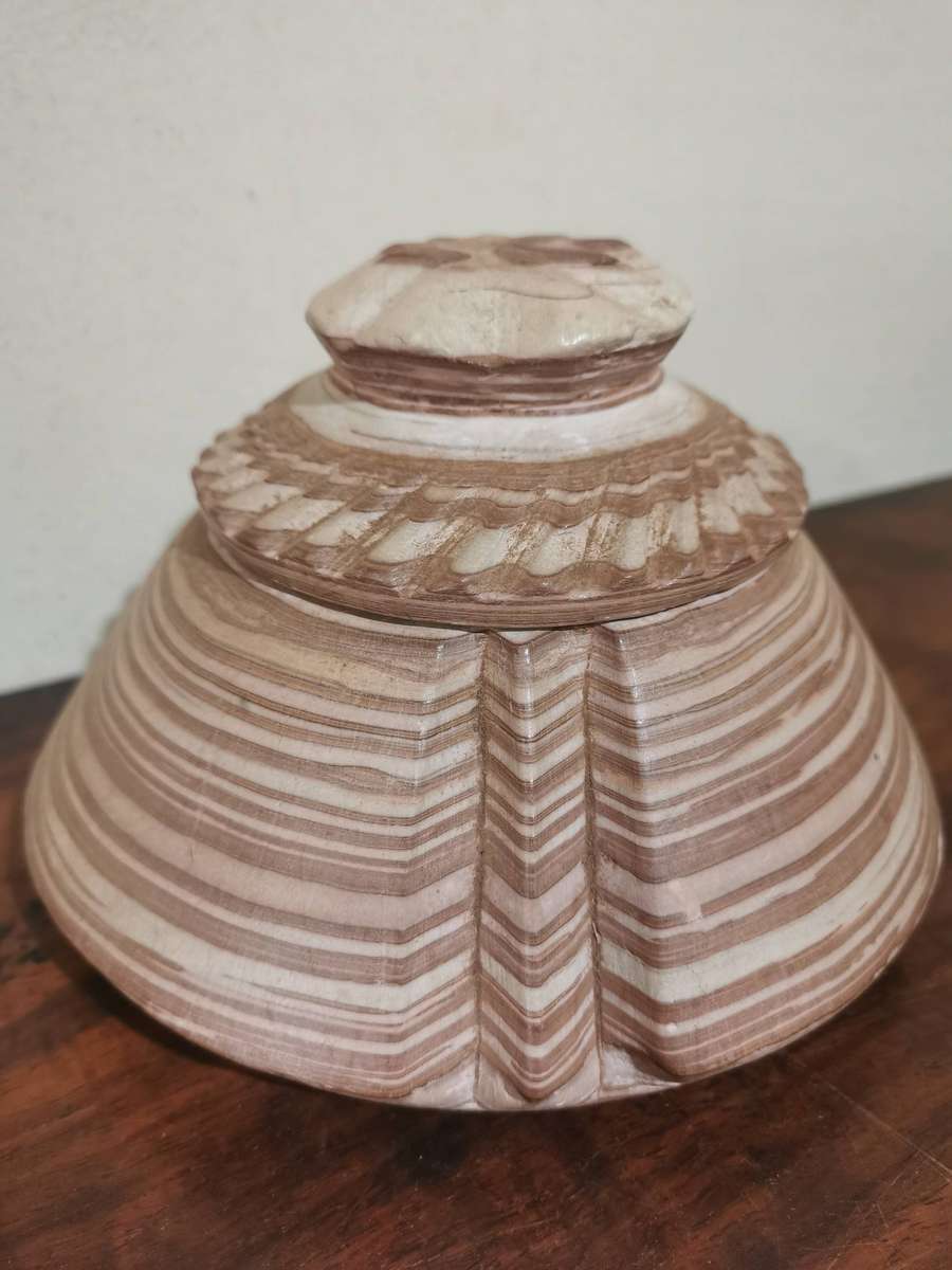 Lovely Collection of Banded Iron Formation Rock Handcrafted Trinket Boxes