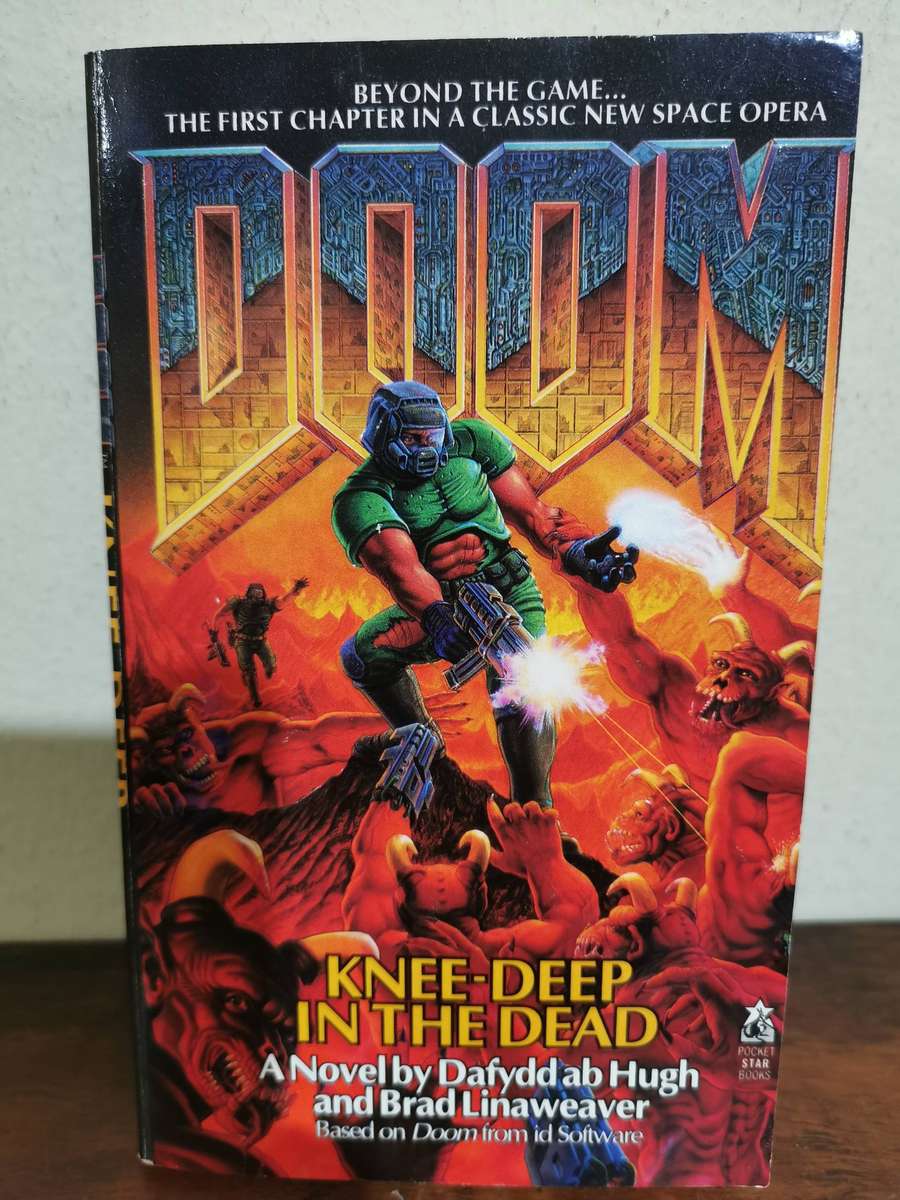 Rare Paperback Novel of DOOM, Knee-deep in the Dead from 1996