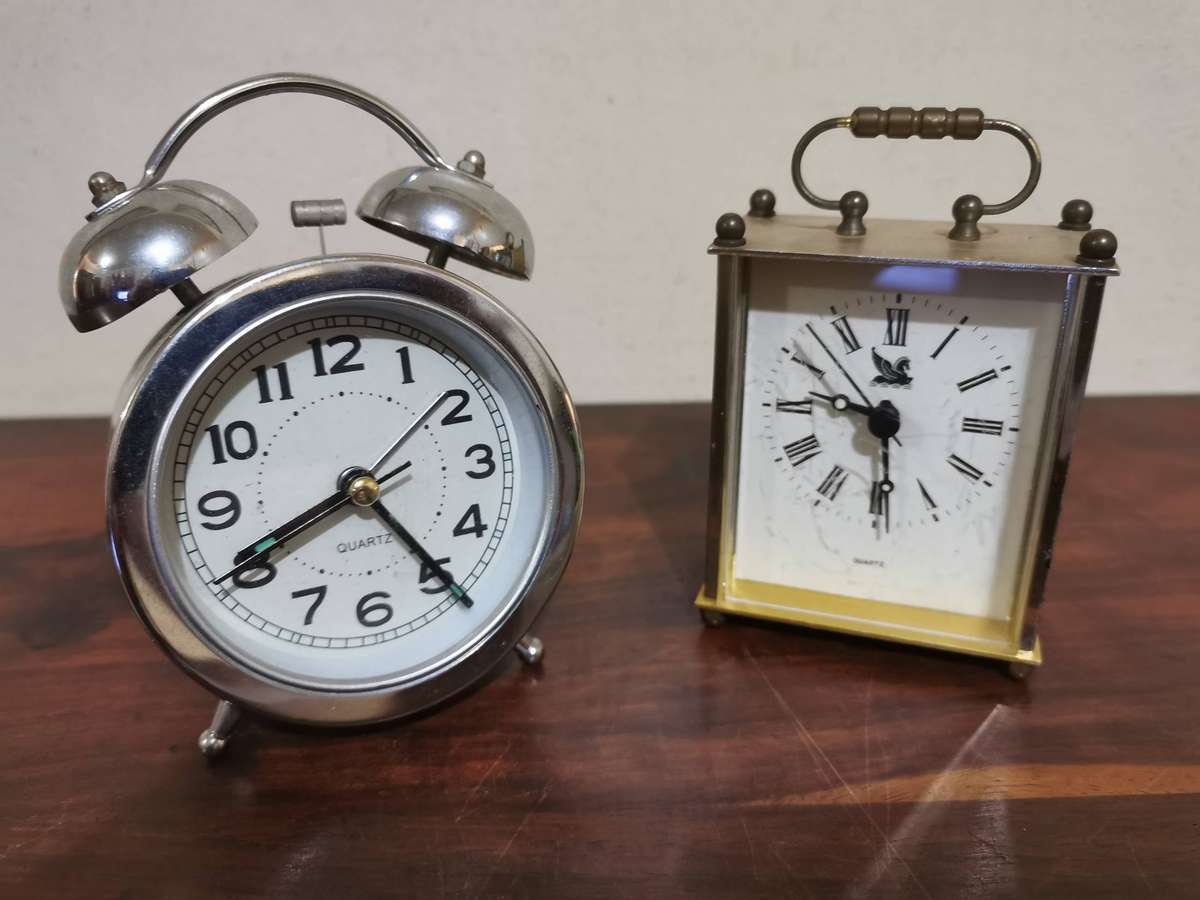 Pair of Vintage Desk Clocks
