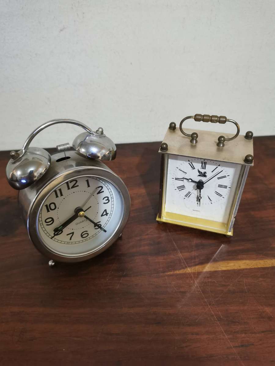 Pair of Vintage Desk Clocks