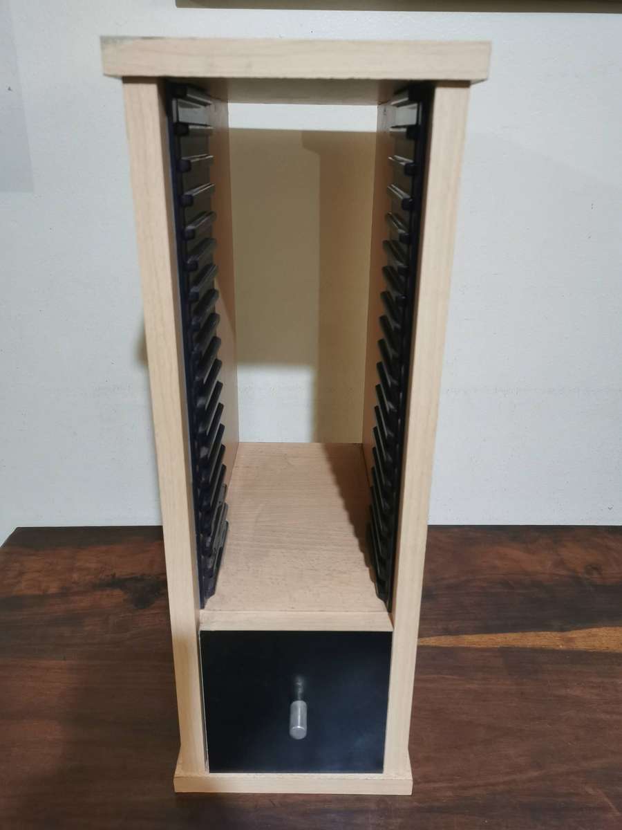 Wooden CD Rack with Drawer