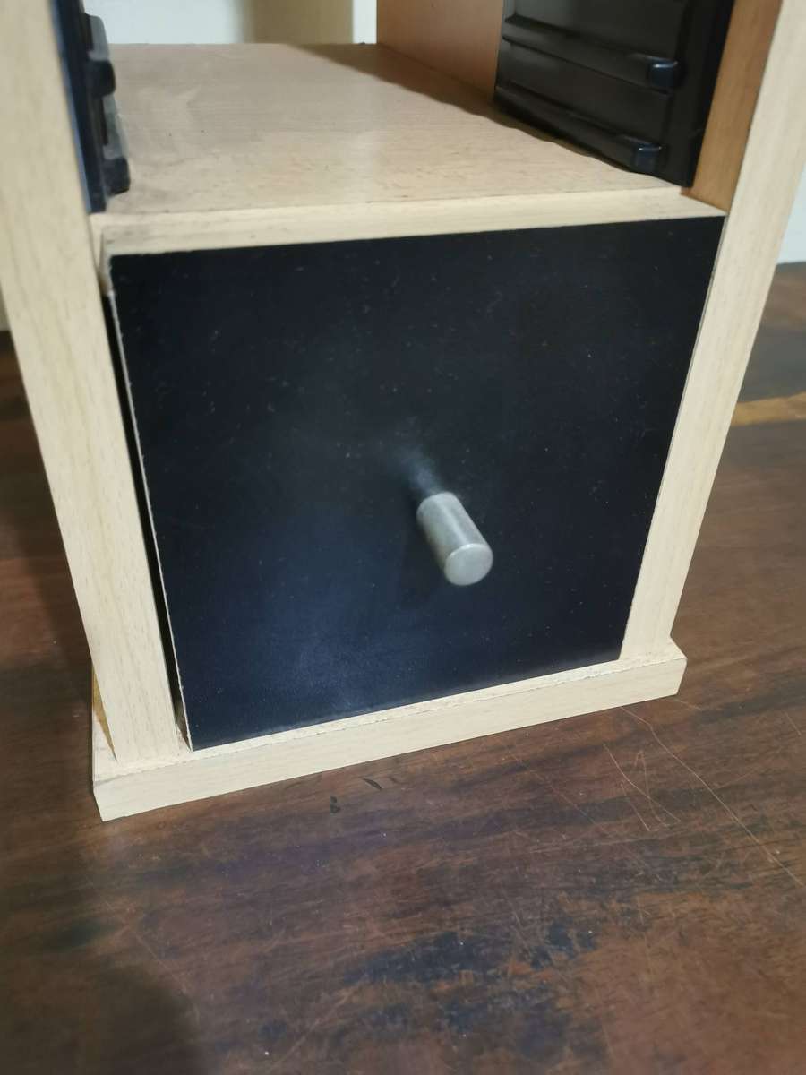 Wooden CD Rack with Drawer