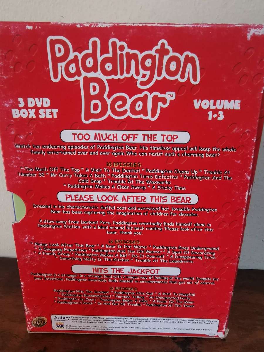 Paddington Bear vol 1-3 Box Set on DVD