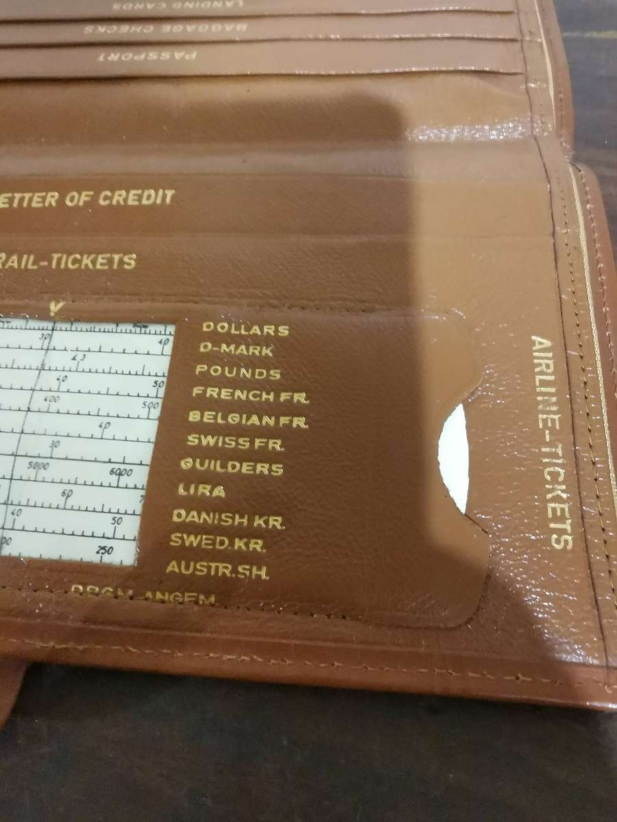 Vintage Leather Traveler's Wallet - 20cmx12cm