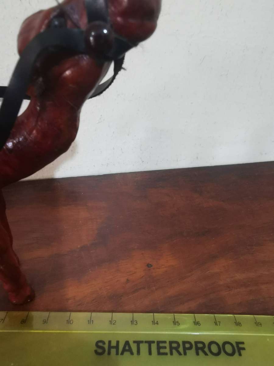 Wooden Camel with Leather Saddle and Brass Stirrups