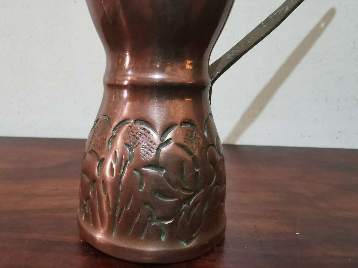Vintage Turkish Copper and Brass Coffee Pot