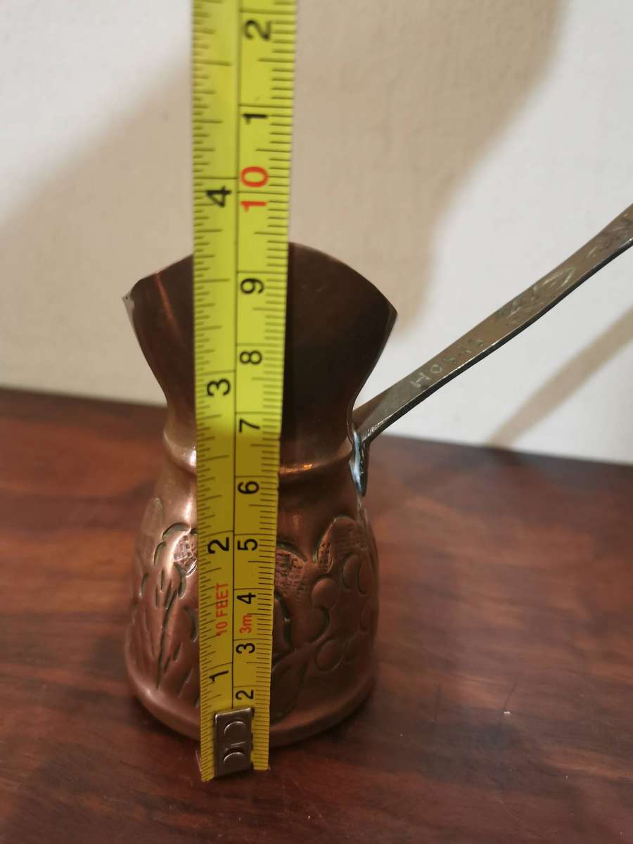 Vintage Turkish Copper and Brass Coffee Pot