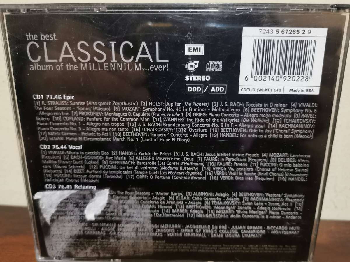 The Best Classical Music Album of the Millennium, EVER! Double Disc Music CD Box