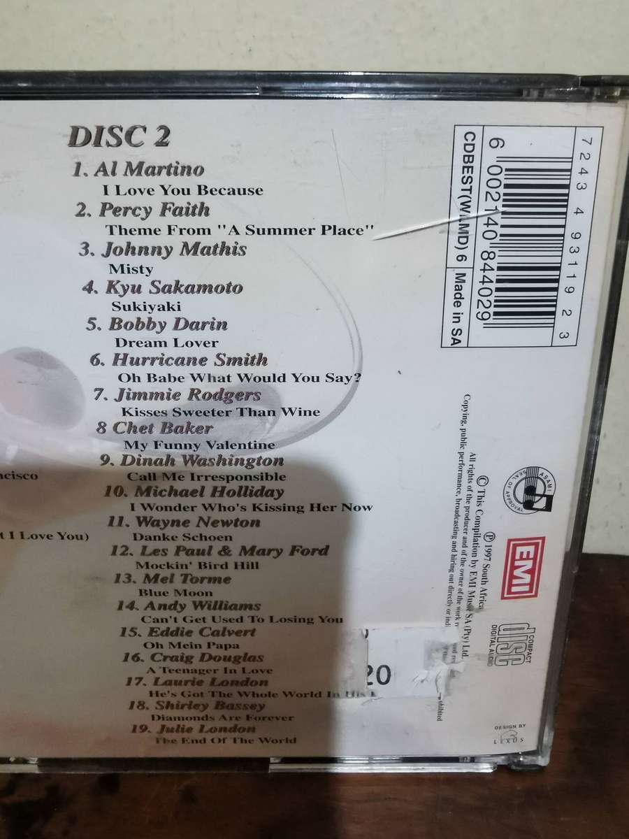 The Best Crooners Album in the World, EVER! Double Disc Music Compilation CD