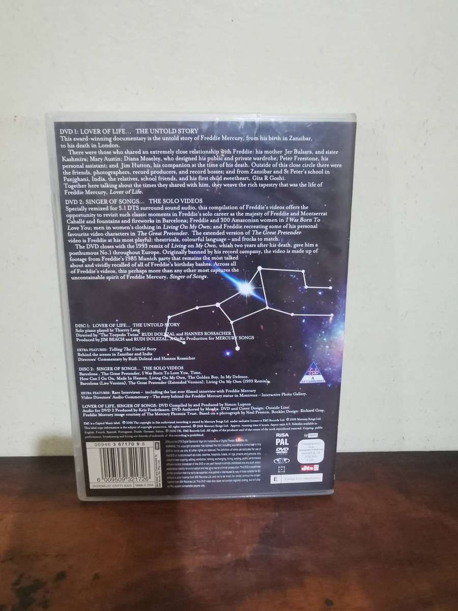 Freddie Mercury - Lover of Life, Singer of Songs on DVD