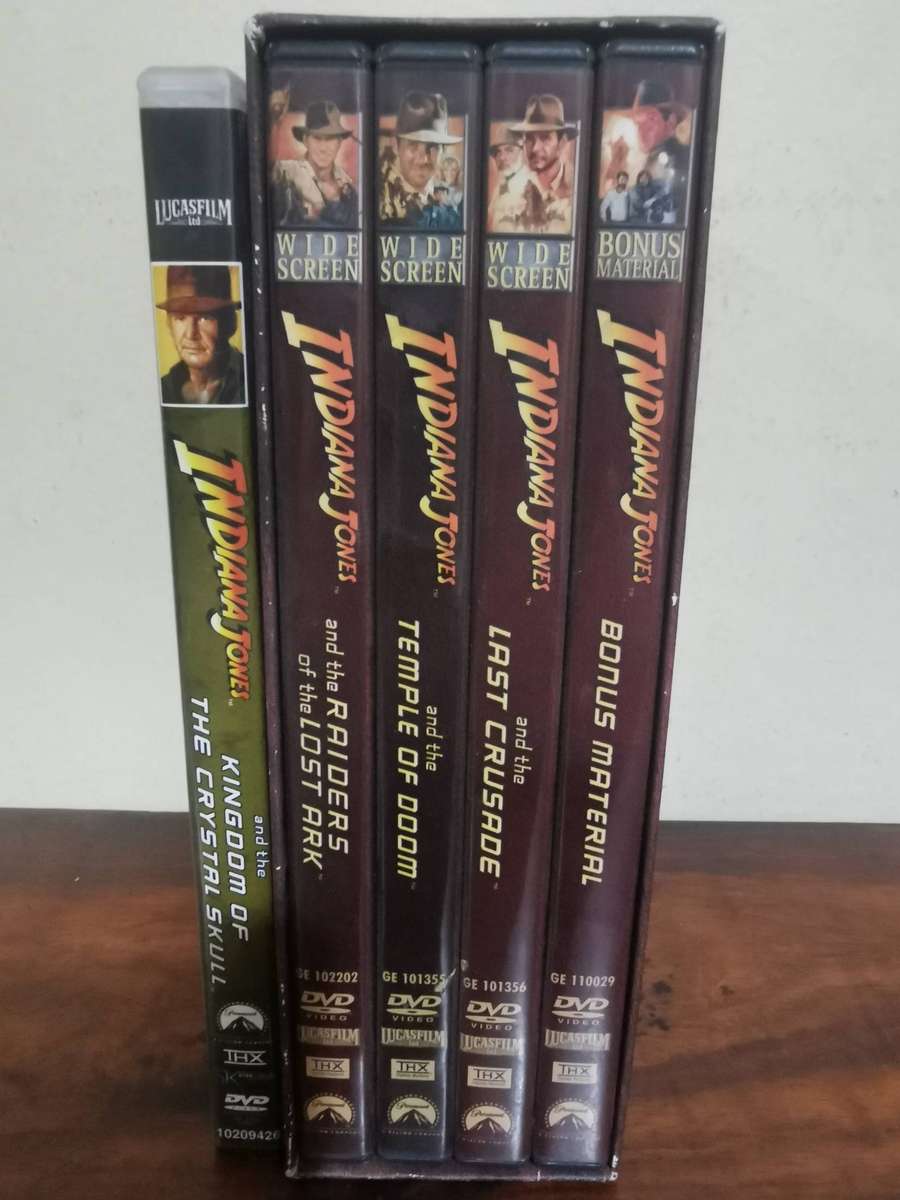 Indiana Jones Trilogy Box Set PLUS Kingdom of the Crystal Skull on DVD
