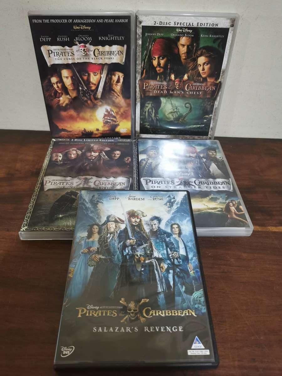 Pirates of the Caribbean 5 Movie Collection on DVD