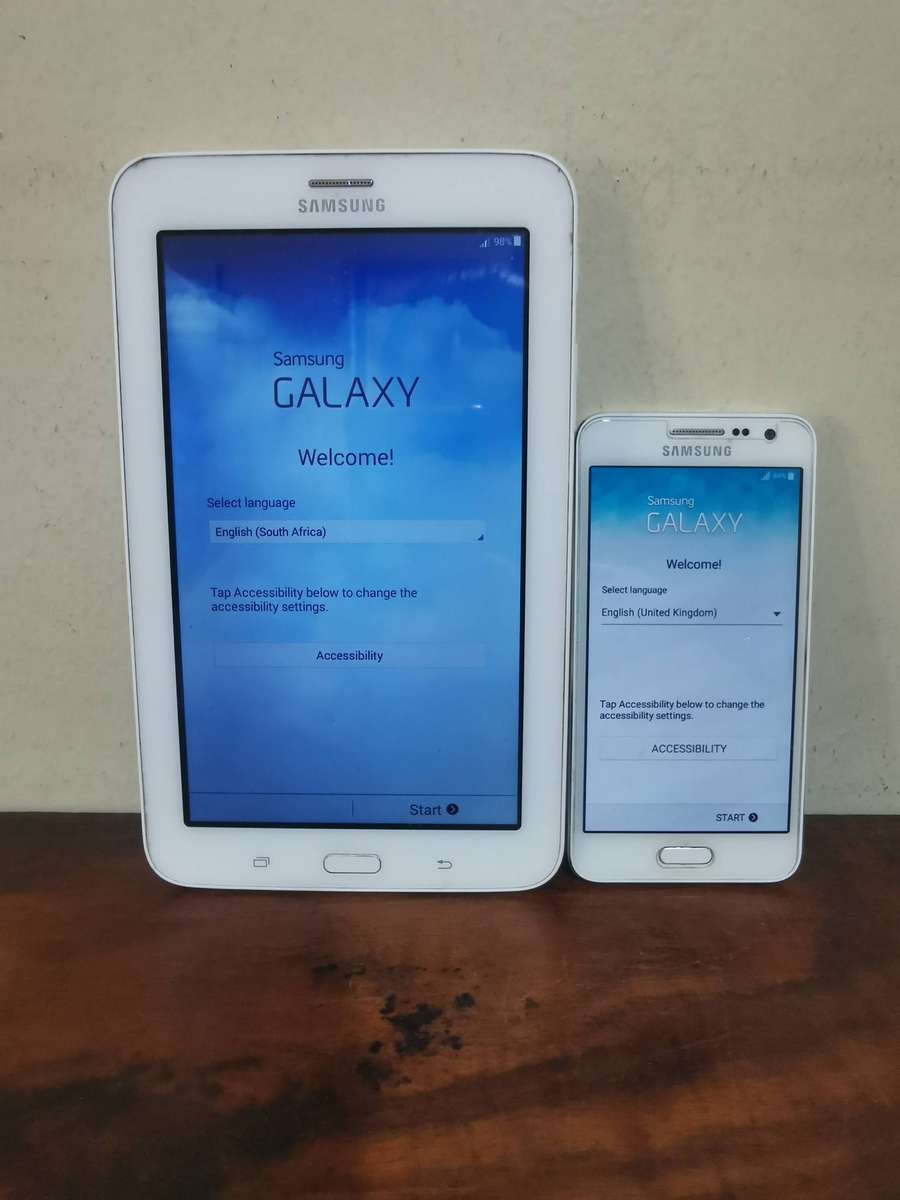 Samsung Galaxy A3 Tablet and Smartphone Combo