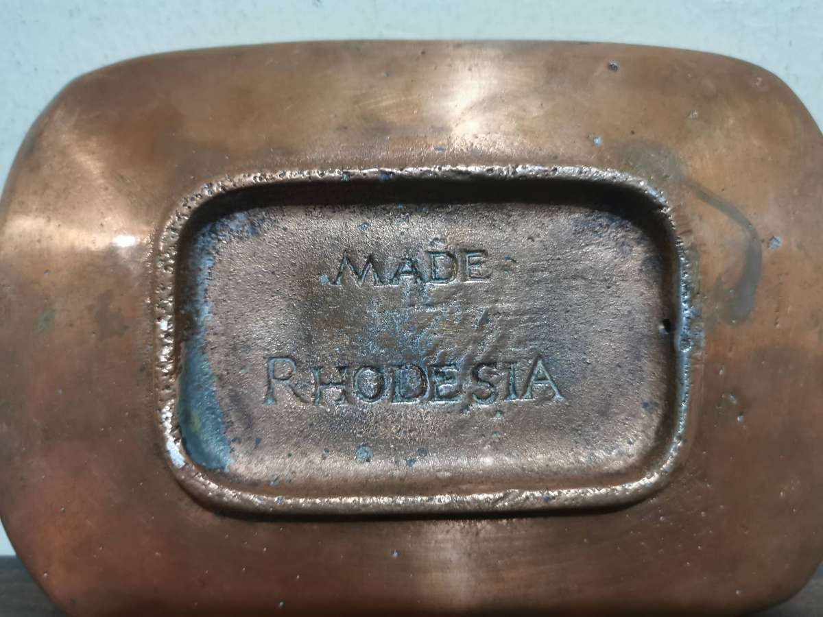 Zimbabwe Ruins Metal Art Piece made in Rhodesia