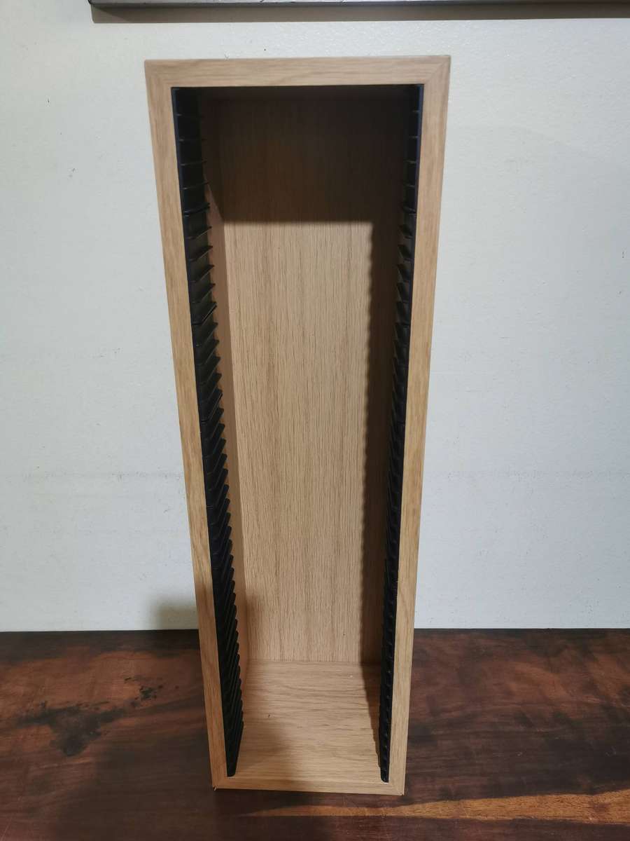 Wooden CD Rack - Holds 40 CDs, 52cmx16cm