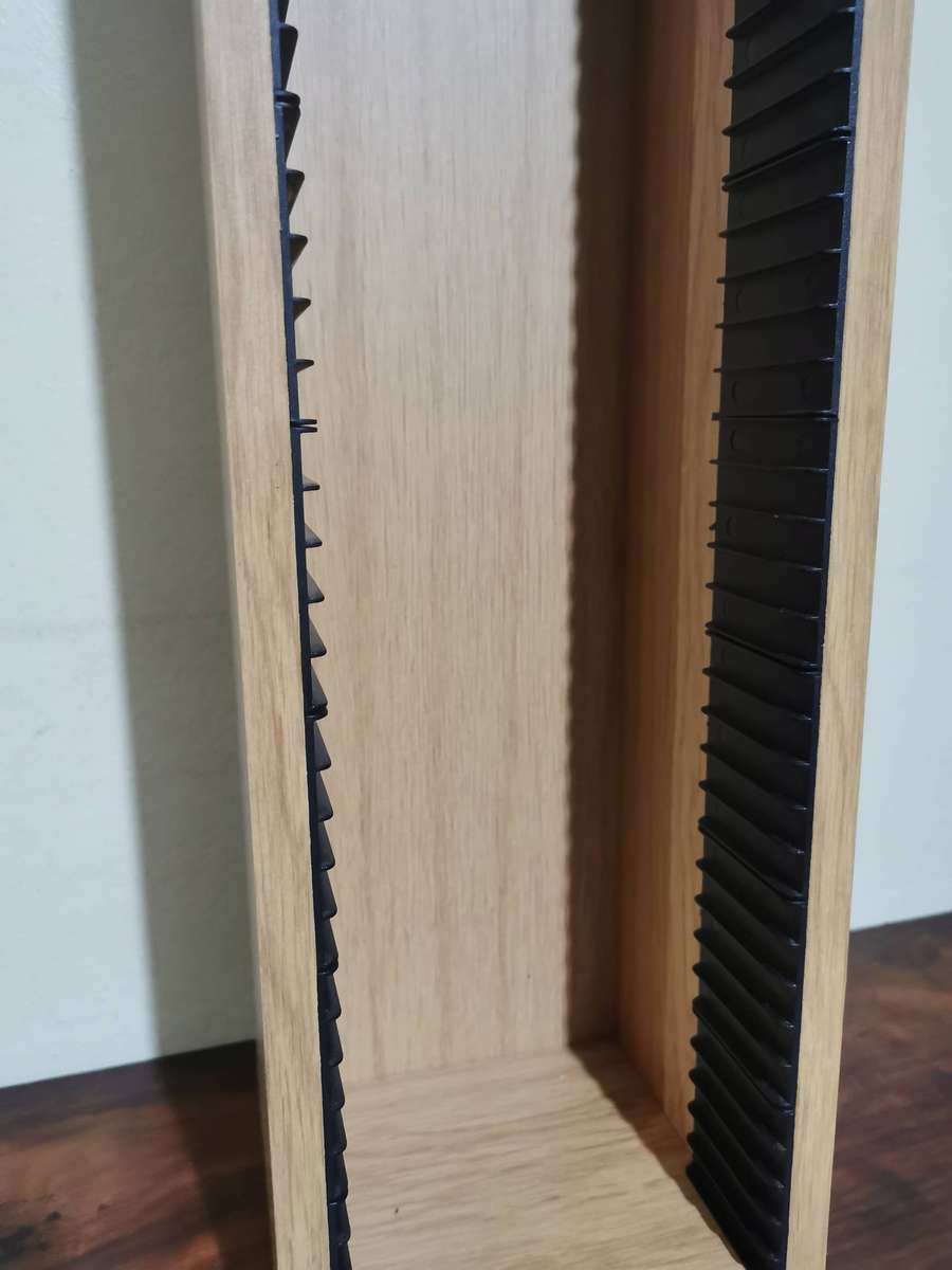 Wooden CD Rack - Holds 40 CDs, 52cmx16cm