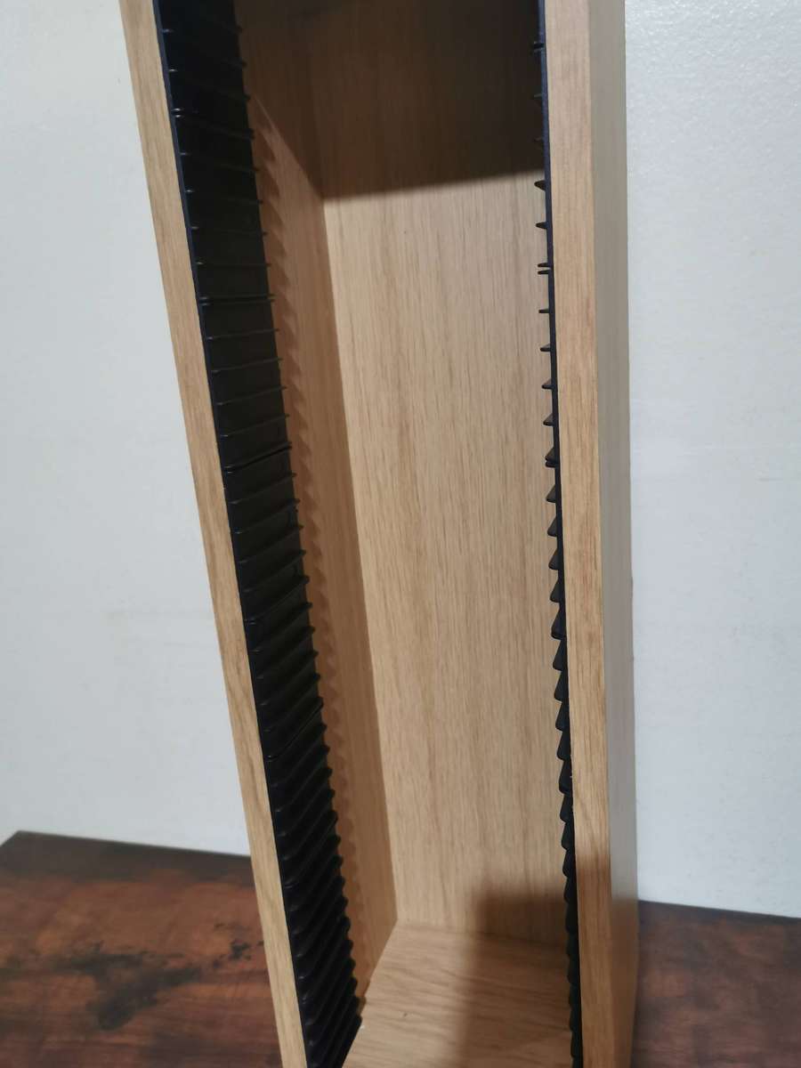 Wooden CD Rack - Holds 40 CDs, 52cmx16cm