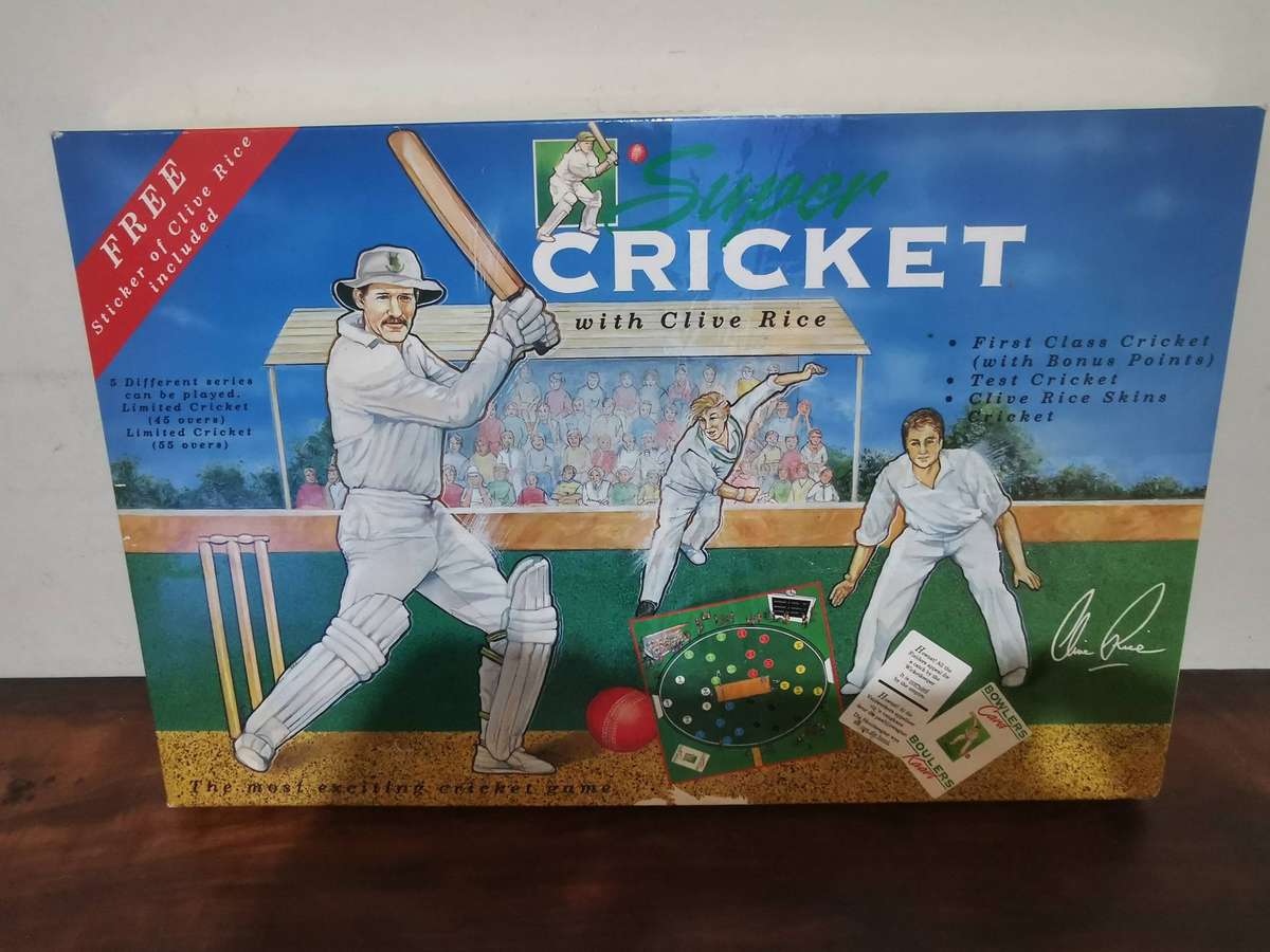 Super Cricket with Clive Rice, Vintage Boardgame
