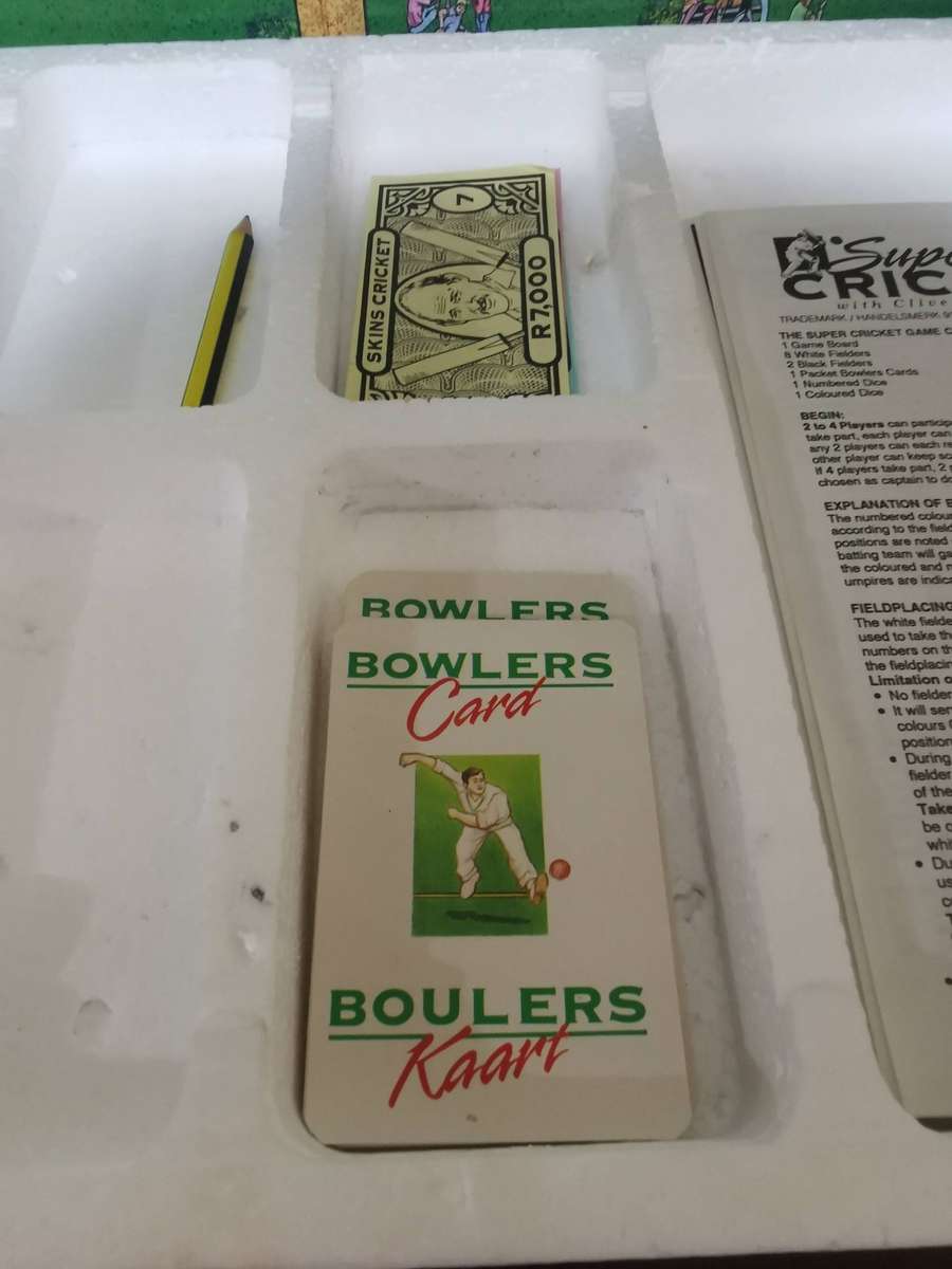 Super Cricket with Clive Rice, Vintage Boardgame