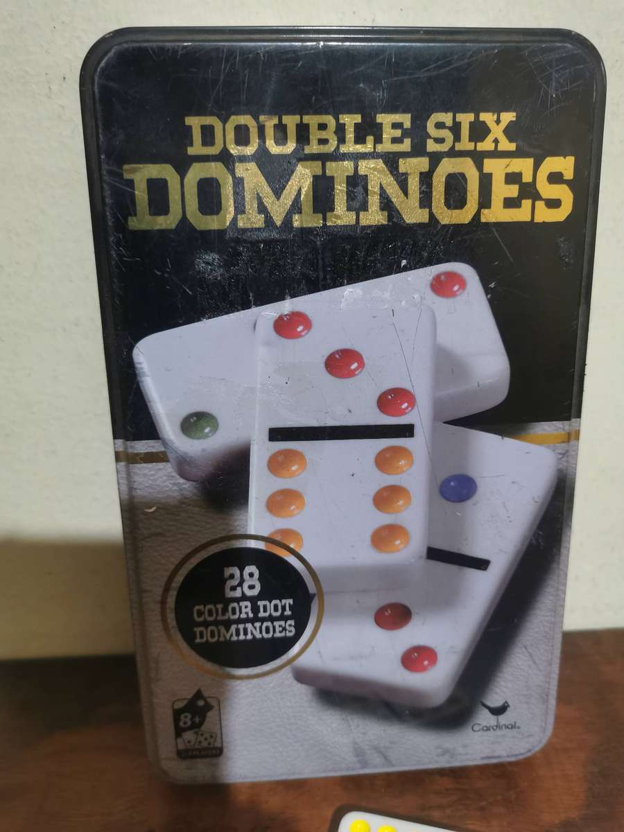 Awesome Double Six Domino Set in Classic Tin
