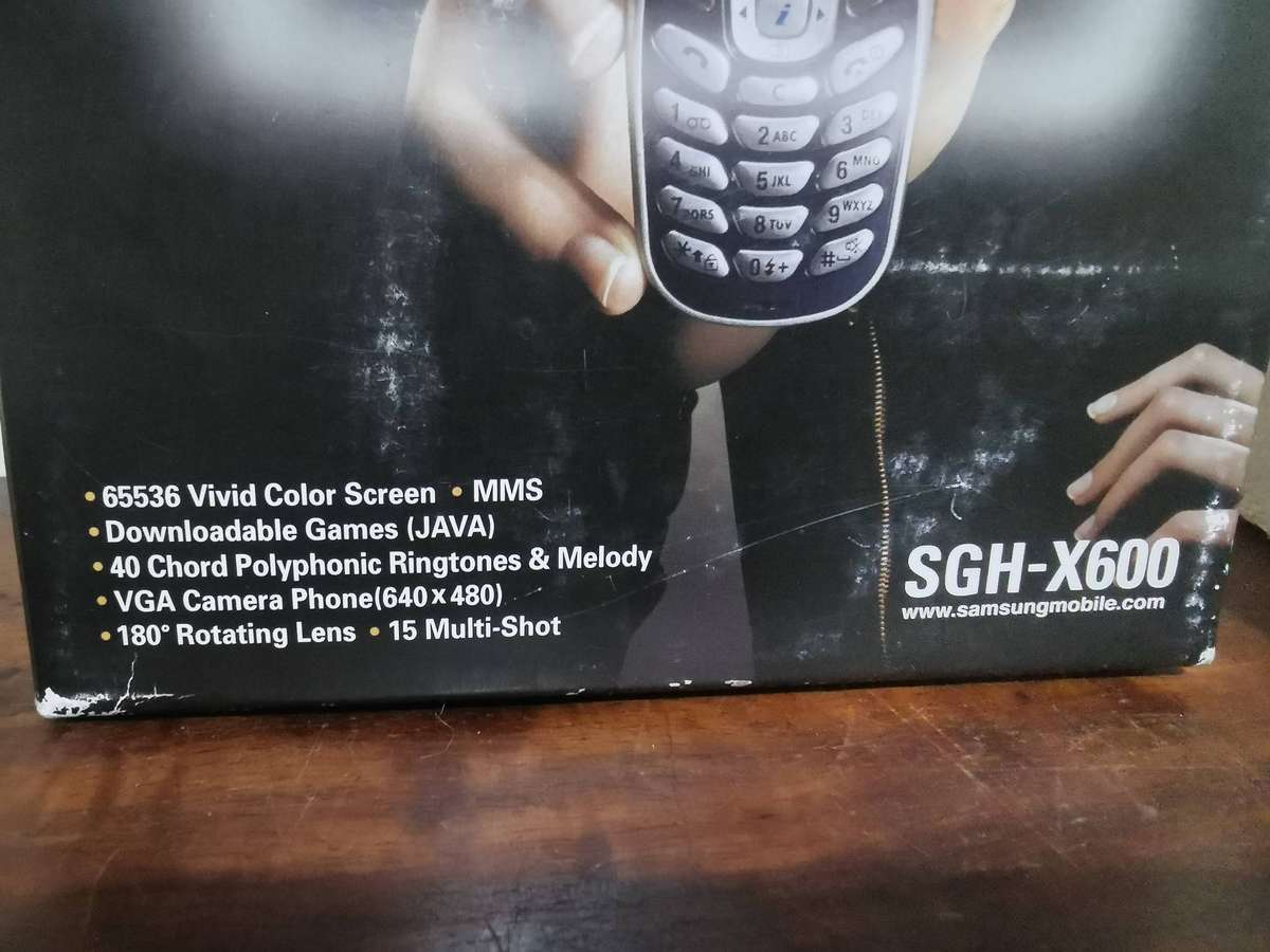 Samsung SGH-X600 Cell Phone with Original Box and Charger